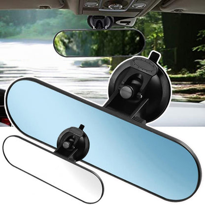 CZC-220 Car Strong Suction Cup Big Vision Flat Rearview Mirror(Blue Mirror) - In Car by buy2fix | Online Shopping UK | buy2fix