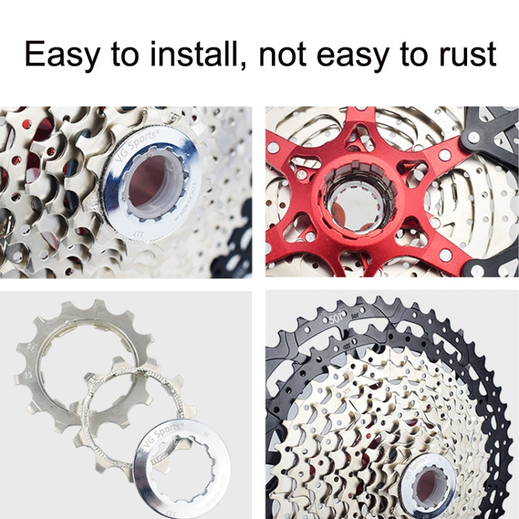 VG Sports Split Mountain Bike Lightweight Cassette Flywheel, Style: 10 Speed 50T (Silver) - Bicycle Chains & Rounds by VG Sports | Online Shopping UK | buy2fix