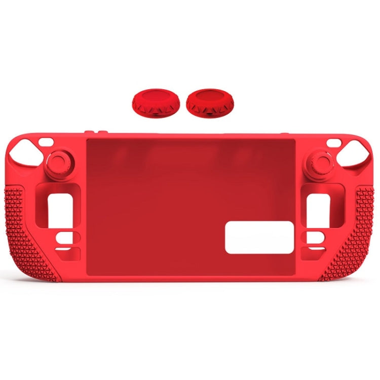 All-Inclusive Silicone Cover With Button Cap For Steam Deck(Red) - Accessories by buy2fix | Online Shopping UK | buy2fix