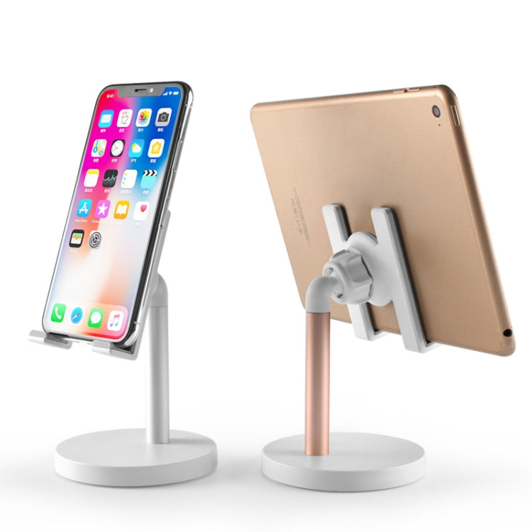 MT-100 Round Bottom Column Multi-Angle Adjustable Mobile Phone Tablet Holder(Champagne) - Desktop Holder by buy2fix | Online Shopping UK | buy2fix