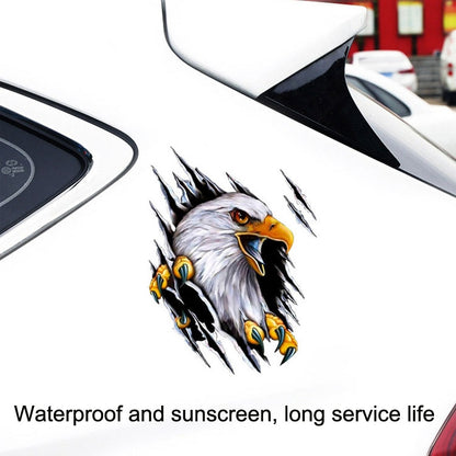 5PCS Tear Eagle 3D Car Sticker Scratch Covering Body Pull Flower Sticker, Style: Right (18x 24cm) - In Car by buy2fix | Online Shopping UK | buy2fix