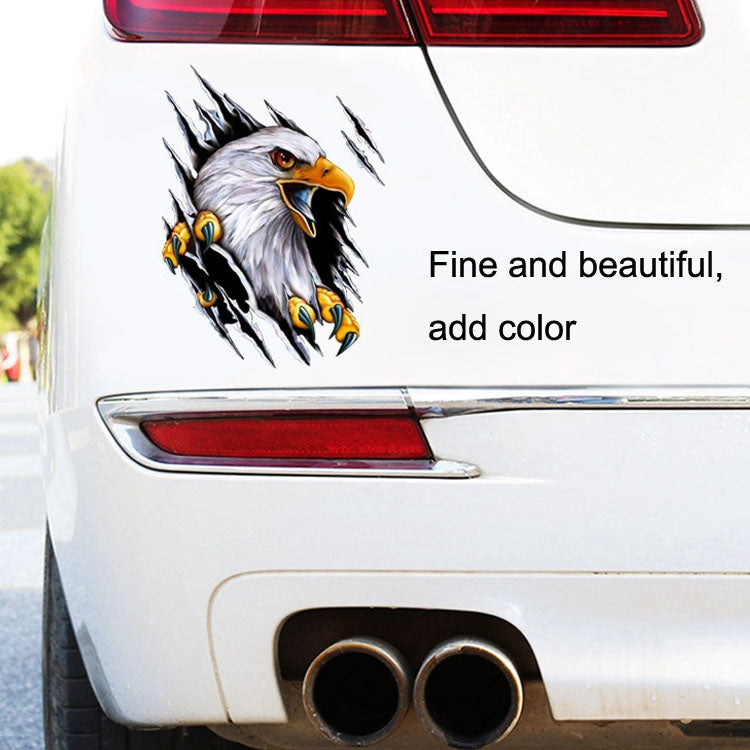 5PCS Tear Eagle 3D Car Sticker Scratch Covering Body Pull Flower Sticker, Style: Left (18x 24cm) - In Car by buy2fix | Online Shopping UK | buy2fix