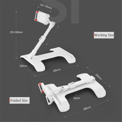 Mobile Phone Stand Bed Desktop Lap Tablet Stand Bedside Support Stand(White) - Lazy Bracket by buy2fix | Online Shopping UK | buy2fix