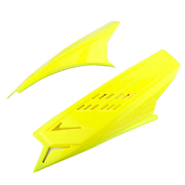 1 Pair Motorcycle Helmet  Horns Plastic Paste Decoration(Yellow) - In Car by buy2fix | Online Shopping UK | buy2fix