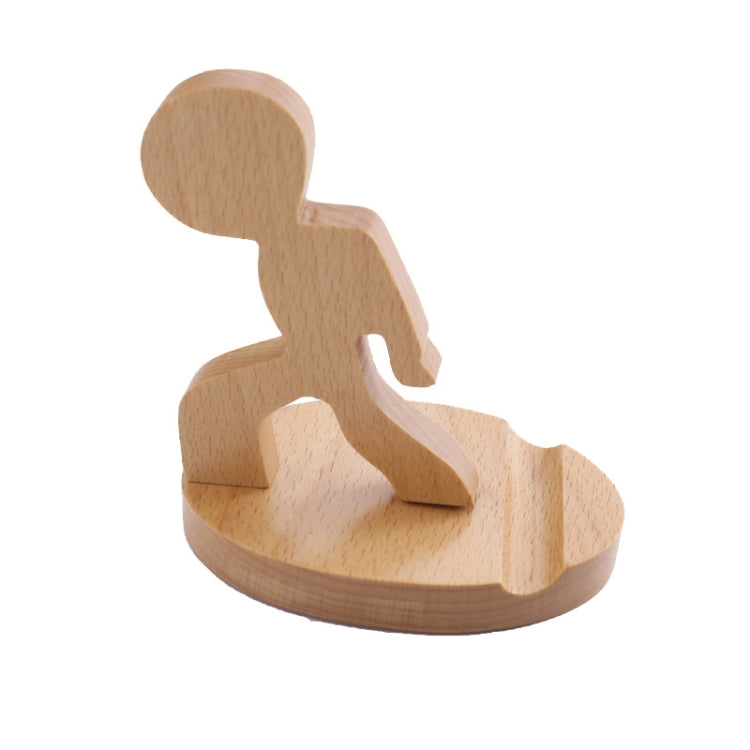 Wooden Mobile Phone Bracket Beech Lazy Mobile Phone Holder,Style: Staunch - Desktop Holder by buy2fix | Online Shopping UK | buy2fix