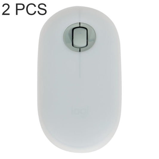 2 PCS Silicone Dustproof Wireless Mouse Protective Case For Logitech Pebble(Transparent) - Other by buy2fix | Online Shopping UK | buy2fix