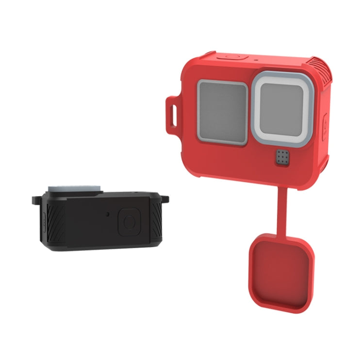 For GoPro HERO10 Black / HERO9 Black Liquid Silicone Case(Rose Red) - DJI & GoPro Accessories by buy2fix | Online Shopping UK | buy2fix