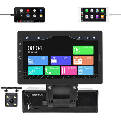 1310C 10.1 inch Car Full Screen Touch HD MP5 Wired Carplay Player, Style: Standard+4 Light Camera - In Car by buy2fix | Online Shopping UK | buy2fix