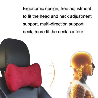 Car Memory Cotton Headrest Protective Cervical Spine Seat Sleeping Pillow(Black) - In Car by buy2fix | Online Shopping UK | buy2fix