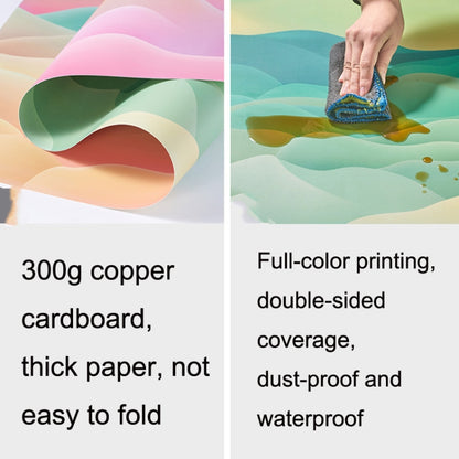3D Double-Sided Matte Photography Background Paper(Blue Square) - Camera Accessories by buy2fix | Online Shopping UK | buy2fix