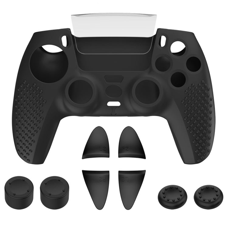 For PS5 Game Controller Joystick Cap Silicone Protective Cover Kit Dustproof Case(Black Polka Dots) - Cases by buy2fix | Online Shopping UK | buy2fix