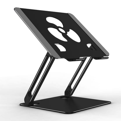 Aluminum Laptop Tablet Stand Foldable Elevated Cooling Rack,Style: Fan Blade Black - Computer & Networking by buy2fix | Online Shopping UK | buy2fix