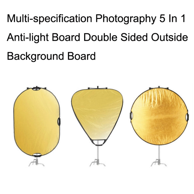 Selens  5 In 1 (Gold / Silver  / White / Black / Soft Light) Folding Reflector Board, Size: 60x90cm - Camera Accessories by Selens | Online Shopping UK | buy2fix