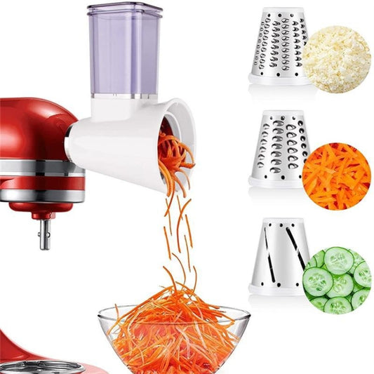 KA-08 For KitchenAid New Cutter Multi-functional Vegetable Cutter Accessories Slicer Grater(White) - Home & Garden by buy2fix | Online Shopping UK | buy2fix