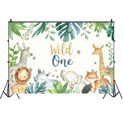 MDN12536 1.5m x 1m Animal Forest Cartoon Birthday Party Banquet Decoration Photo Background Cloth - Camera Accessories by buy2fix | Online Shopping UK | buy2fix