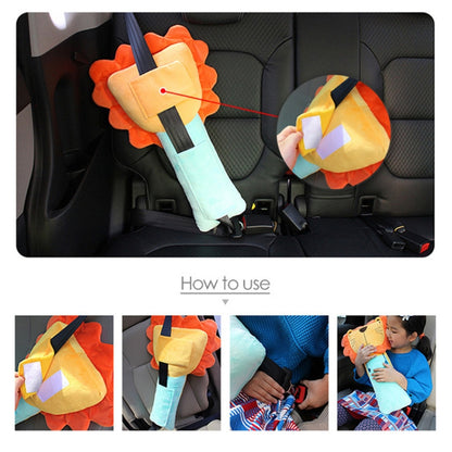 50cm Children Car Belt Cartoon Shoulder Protector Pillow(Rabbit) - In Car by buy2fix | Online Shopping UK | buy2fix