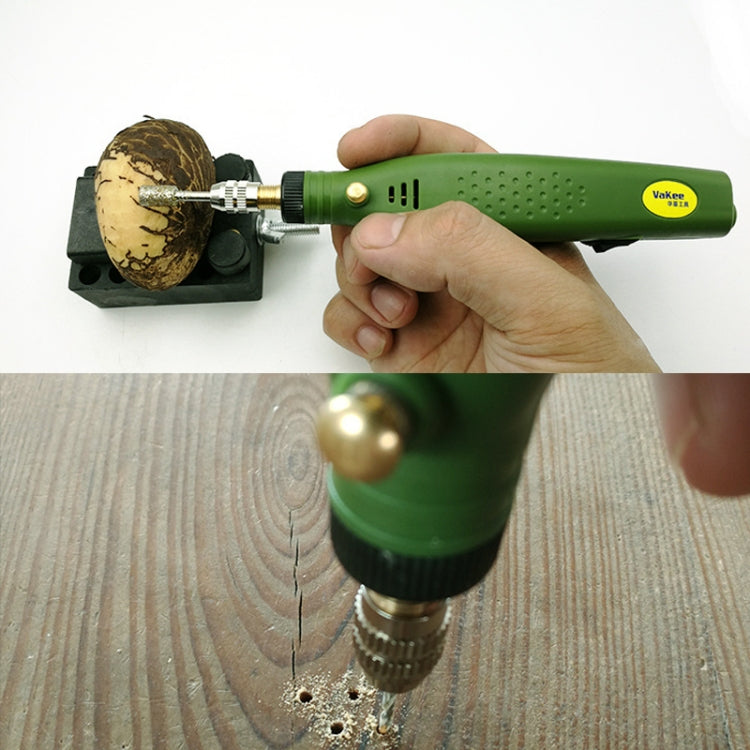 Mini Jade Beeswax Sculptor Tool Grinding Polishing Machine Micro Household Drill(Green) - Drill & Drill Bits by Vakee | Online Shopping UK | buy2fix