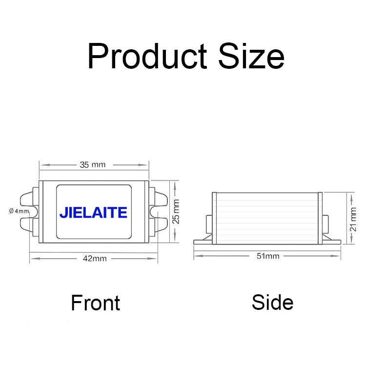 JIELAITE LK1253 15W Aluminum Alloy Intelligent Protection Waterproof Car Power Converter(12V to 3V/3A) - In Car by JIELAITE | Online Shopping UK | buy2fix