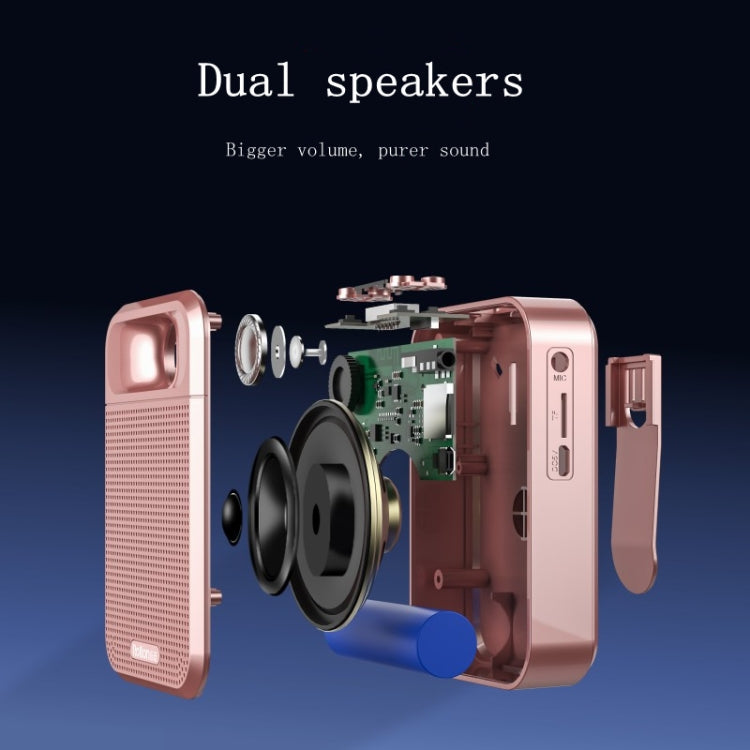 Rolton  K700 Bluetooth Dual-speaker Audio Speaker Megaphone Voice Amplifier(White) - Consumer Electronics by Rolton | Online Shopping UK | buy2fix