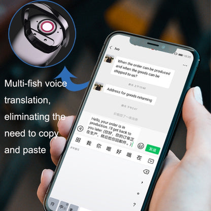 T2 Voice Transfer Text Translation Chat Supports All APP Translation Recording Translated Intelligent Translator(Ring Model) - Consumer Electronics by buy2fix | Online Shopping UK | buy2fix