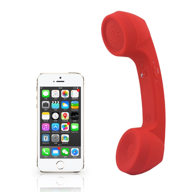 Bluetooth Wireless Connection Retro Microphone External Mobile Phone Handset(Red) - Bluetooth Earphone by buy2fix | Online Shopping UK | buy2fix