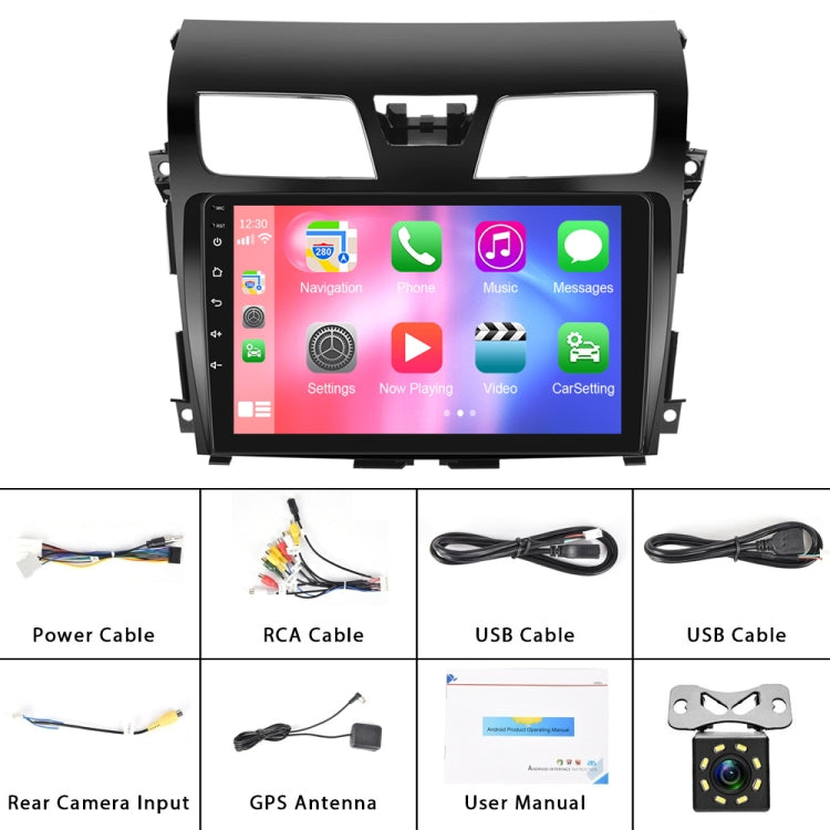 For Nissan Teana 13-16 10.1-inch Reversing Video Large Screen Car MP5 Player, Style: WiFi Edition 2+32G(Standard+8 Lights Camera) - In Car by buy2fix | Online Shopping UK | buy2fix