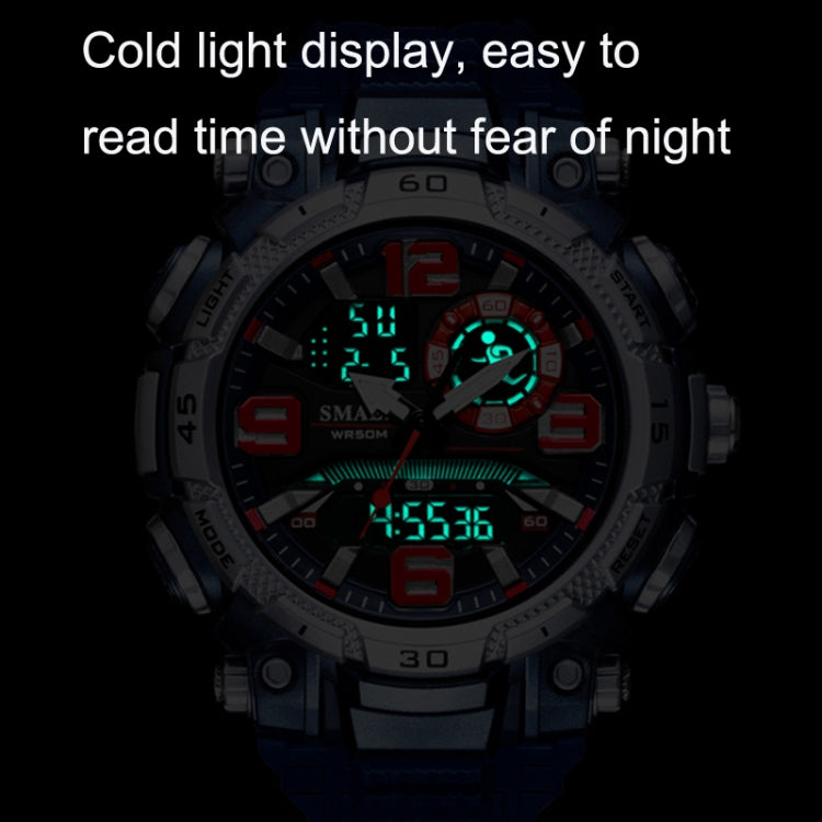 SMAEL 1921 Outdoor Sports Waterproof Men Luminous Time Watch Electronic Watch(Black Gold) - LED Digital Watches by SMAEL | Online Shopping UK | buy2fix