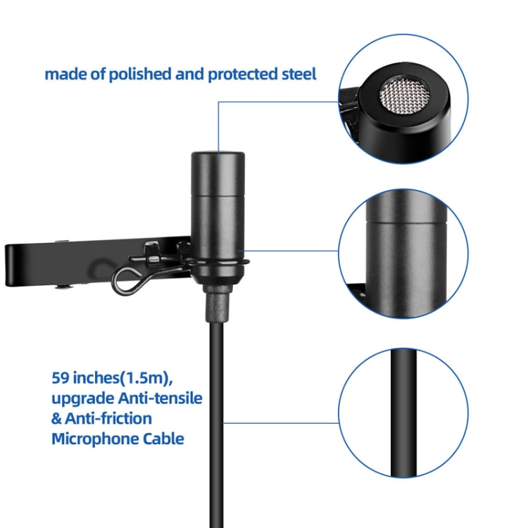 Q6 1 Drag 2 Wireless Lavalier Head Wear USB Computer Recording Microphone Live Phone SLR Lavalier Microphone - Consumer Electronics by buy2fix | Online Shopping UK | buy2fix