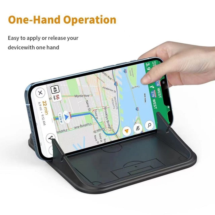 Vehicle Dashboard Mobile Phone Navigation Silicone Bracket(Black) - In Car by buy2fix | Online Shopping UK | buy2fix
