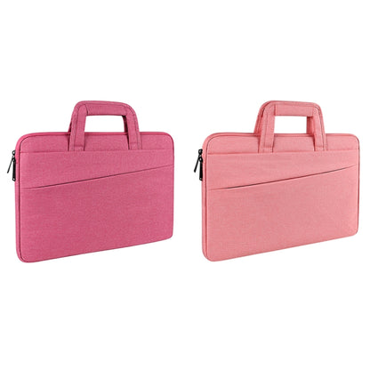 ST03 Waterproof Laptop Storage Bag Briefcase Multi-compartment Laptop Sleeve, Size: 14.1-15.4 inches(Pink) - 14.1 inch by buy2fix | Online Shopping UK | buy2fix