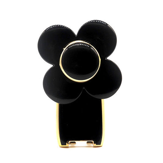 Flower Big Windmill Mobile Phone Ring Bracket Multifunctional Paste Type Rotating Lazy Bracket(Black) - Ring Holder by buy2fix | Online Shopping UK | buy2fix