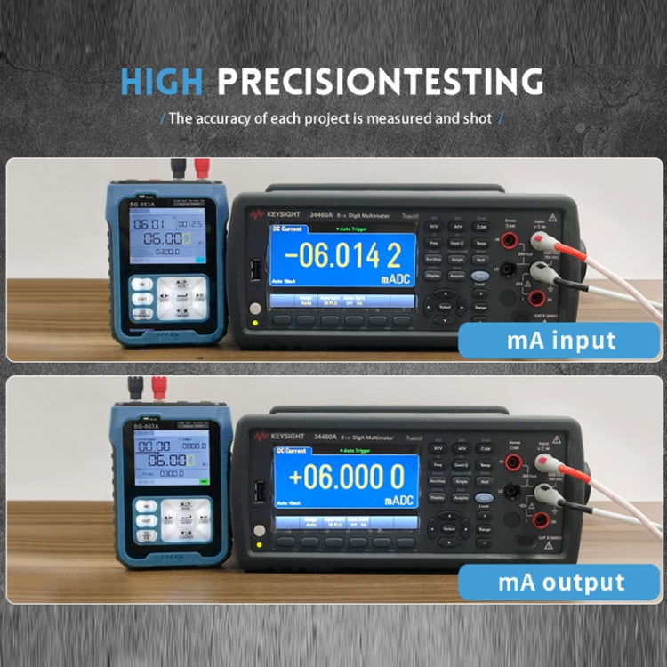 FNIRSI SG-003A Multifunctional PWM Signal Generator 4-20ma Voltage Current Calibrator, EU Plug(Blue) - Current & Voltage Tester by FNIRSI | Online Shopping UK | buy2fix