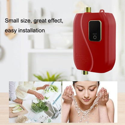 Instant Water Heater Mini Kitchen Quick Heater Household Hand Washing Water Heater AU Plug(Brick Red) - Water Heaters & Parts by buy2fix | Online Shopping UK | buy2fix