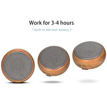 BT810 Small Outdoor Portable Wooden Bluetooth Speaker Support TF Card & 3.5mm AUX(Silver Gray) - Mini Speaker by buy2fix | Online Shopping UK | buy2fix