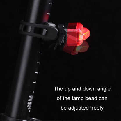 Bicycle Tail Light USB Rechargeable Waterproof Night Riding Warning Light(Red) - Taillights by buy2fix | Online Shopping UK | buy2fix