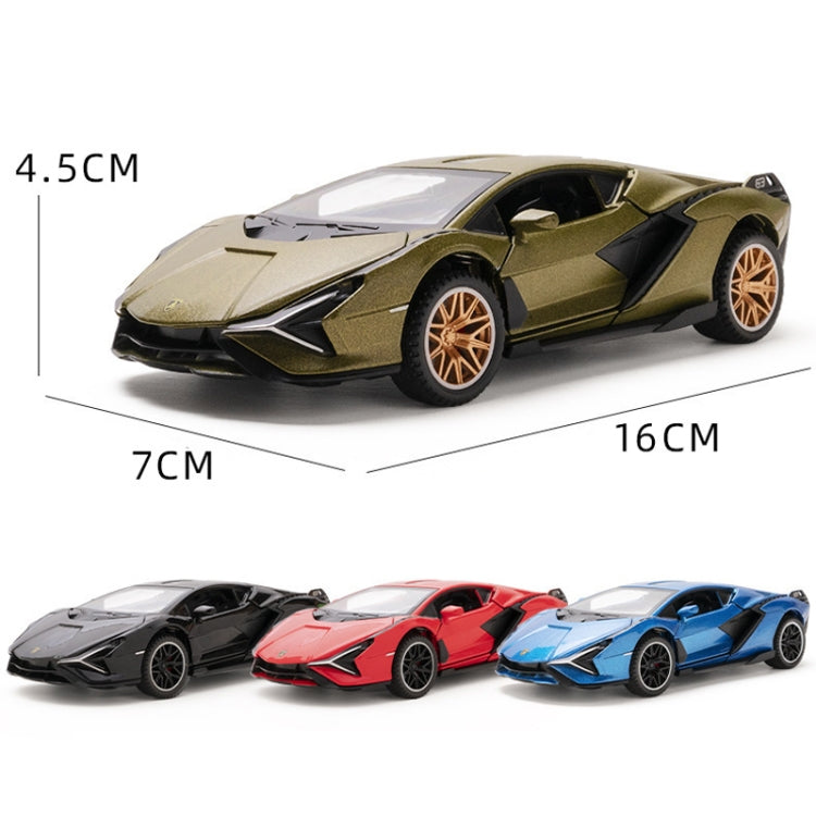 1:32 Simulation Sound Light Children Alloy Sports Car Model Boy Car Toy(Green) - Model Toys by buy2fix | Online Shopping UK | buy2fix