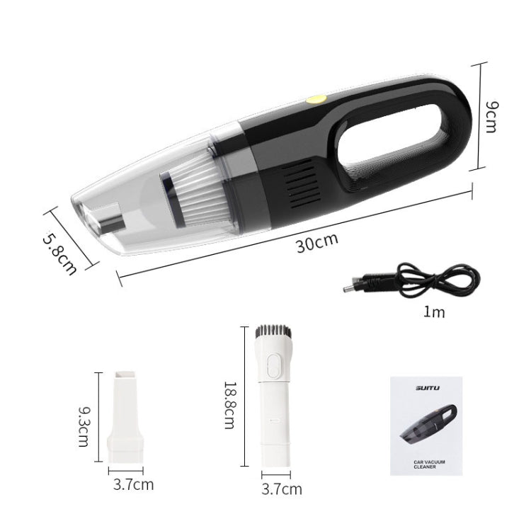 SUITU ST-6612C 5000pa 120W Wireless Car Vacuum Cleaner Handheld High Power Dust Suction Machine(Green) - Vacuum Cleaner by SUITU | Online Shopping UK | buy2fix