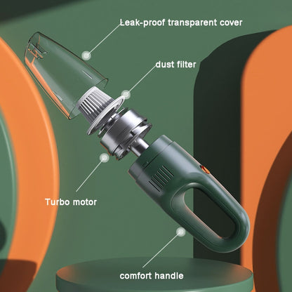 SUITU ST-6612C 5000pa 120W Wireless Car Vacuum Cleaner Handheld High Power Dust Suction Machine(Green) - Vacuum Cleaner by SUITU | Online Shopping UK | buy2fix