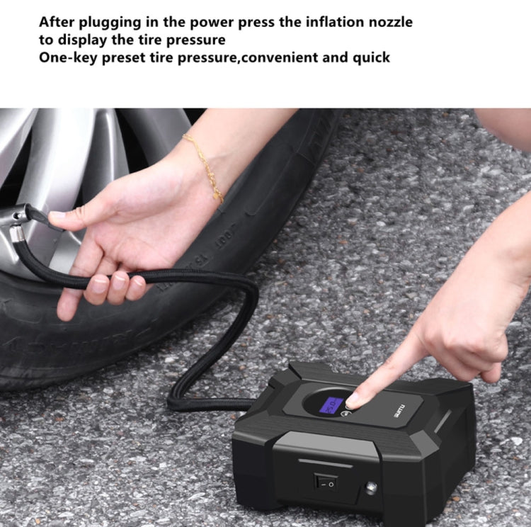 SUITU  ST-818  DC 12V Wired Car Air Pump Tire Inflator With LED Lighting Digital Display Model+Toolbox - Inflatable Pump by SUITU | Online Shopping UK | buy2fix