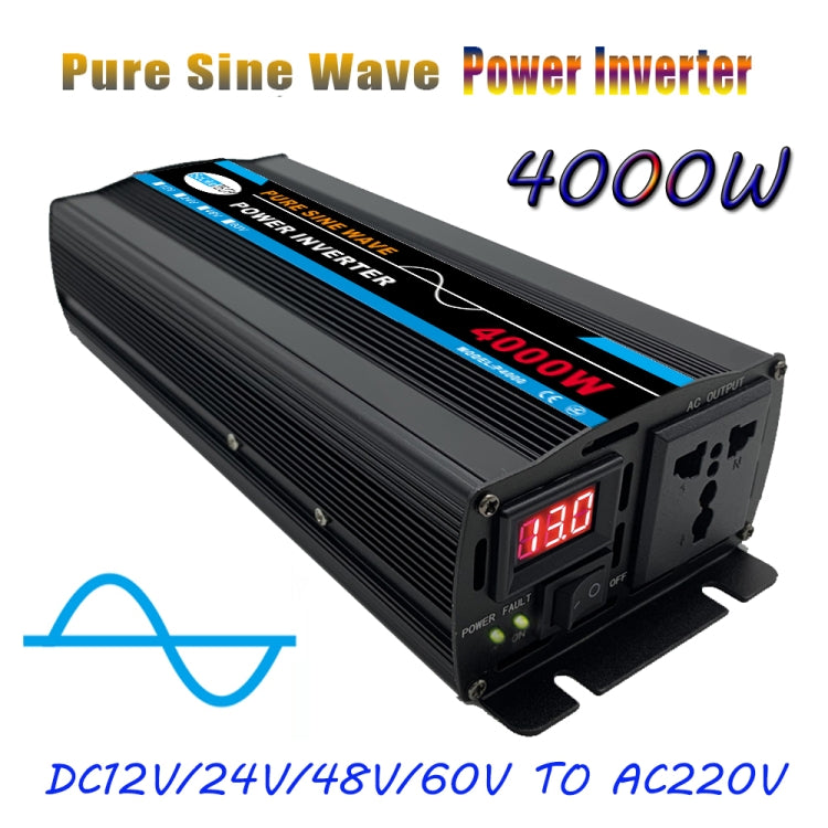 4000W 24V to 220V High Power Car Pure Sine Wave Inverter Power Converter - Pure Sine Wave by buy2fix | Online Shopping UK | buy2fix