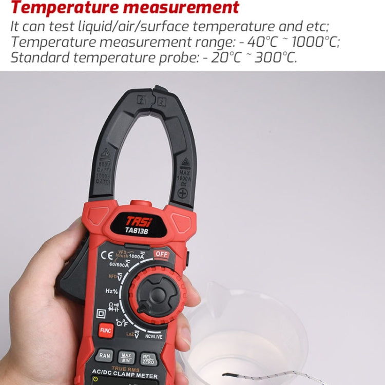 TASI TA813B Clamp Meter High Accuracy AC DC Voltage Ammeter - Digital Multimeter by TASI | Online Shopping UK | buy2fix