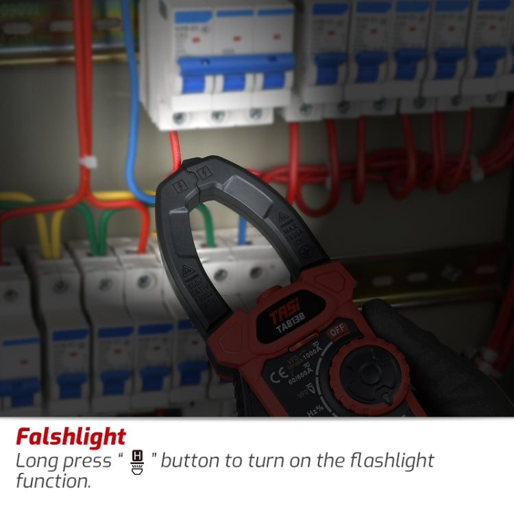 TASI TA813B Clamp Meter High Accuracy AC DC Voltage Ammeter - Digital Multimeter by TASI | Online Shopping UK | buy2fix