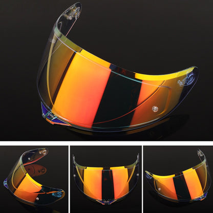 Motorcycle Helmet Lens with Anti-fog Spikes for SOMAN K1/K3SV/K5, Color: Tea Film Revo Purple Red Gold - Helmets by buy2fix | Online Shopping UK | buy2fix