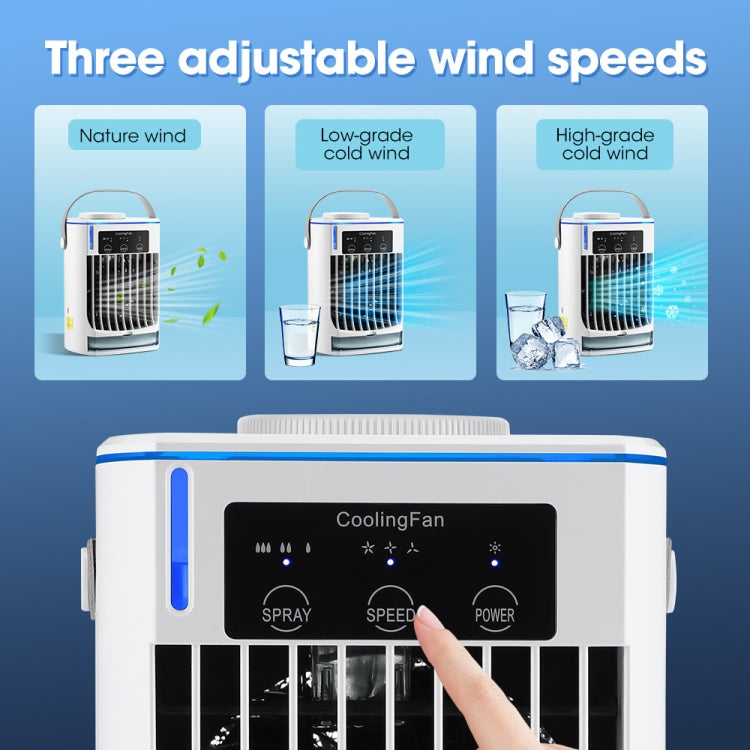 CF008 Mini Household Humidification Spray Air Cooler USB Plug-in Portable Air Conditioner Fan(White) - Electric Fans by buy2fix | Online Shopping UK | buy2fix