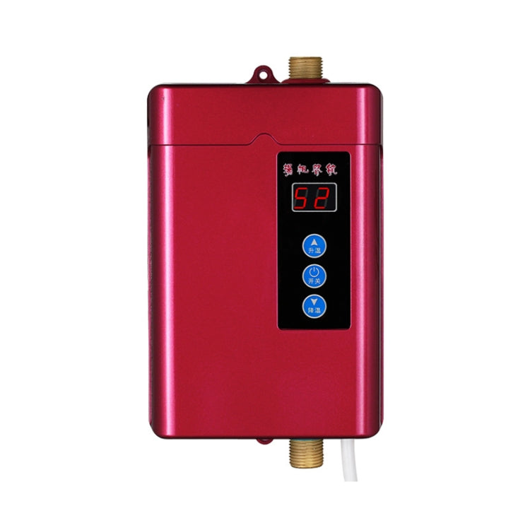 US Plug 3000W  Electric Water Heater With Remote Control Adjustable Temperate(Red) - Water Heaters & Parts by buy2fix | Online Shopping UK | buy2fix