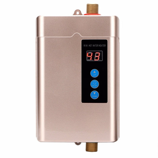 EU Plug 4000W Electric Water Heater With Remote Control Adjustable Temperate(Gold) - Water Heaters & Parts by buy2fix | Online Shopping UK | buy2fix