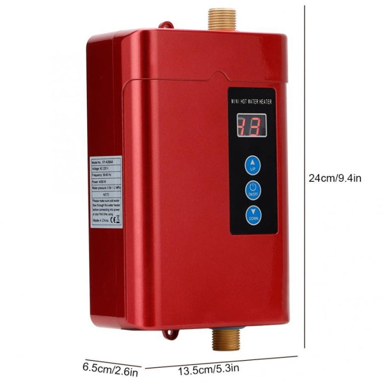 US Plug 3000W  Electric Water Heater With Remote Control Adjustable Temperate(Gold) - Water Heaters & Parts by buy2fix | Online Shopping UK | buy2fix