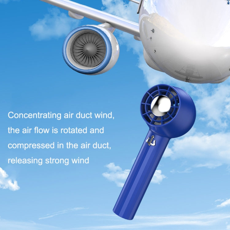 USB Mini Handheld Fan Mute Desktop Portable Outdoor Turbo Fan(Gem Blue) - Electric Fans by buy2fix | Online Shopping UK | buy2fix