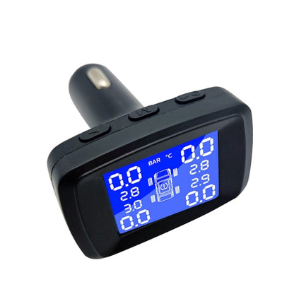 Four-wheel Simultaneous Display Cigarette Lighter Type Tire Pressure Monitoring Detector, Specification: Built-in - Tire Pressure Gauges by buy2fix | Online Shopping UK | buy2fix