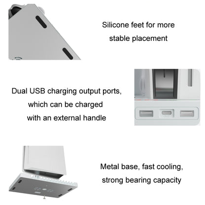 iplay for PS5 Host Cooling Handle Charging Base with Disc Storage Rack(White) - Holder by iplay | Online Shopping UK | buy2fix